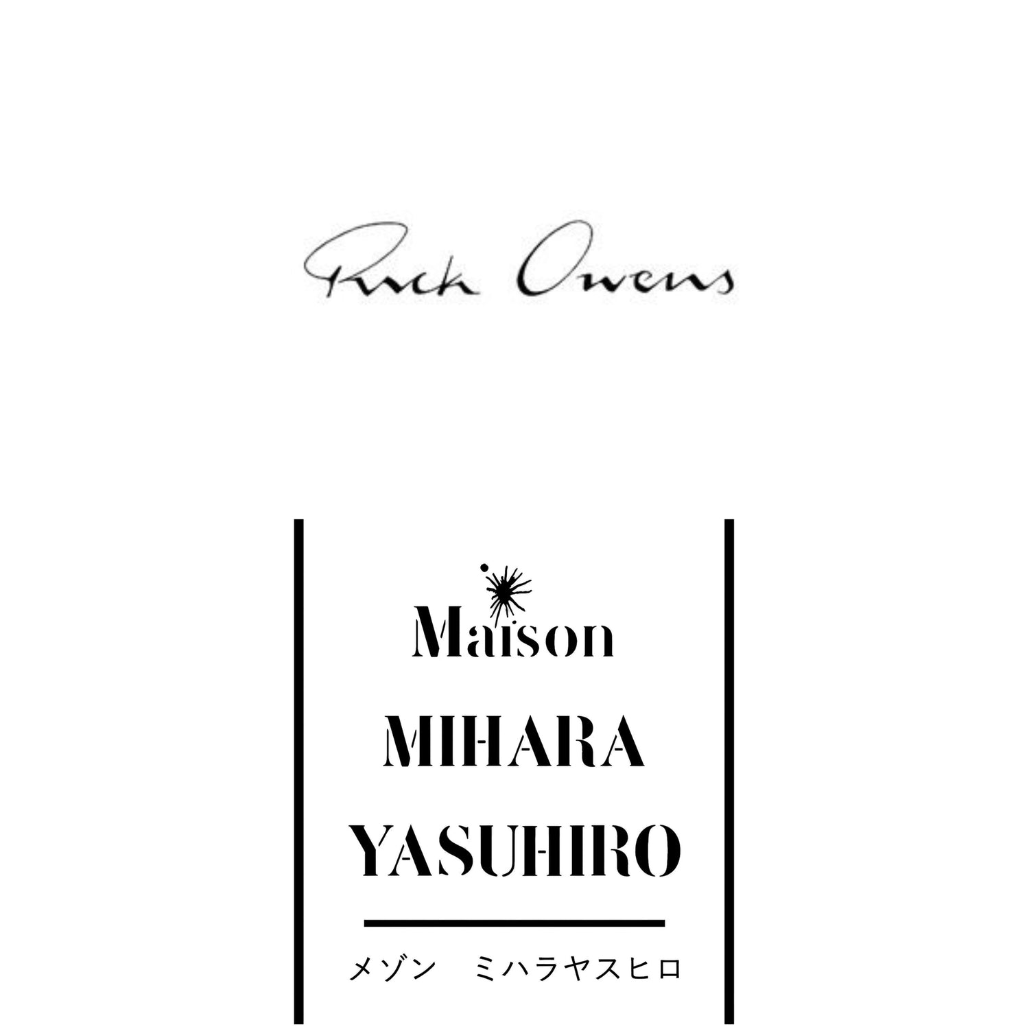 Maison Mihara And Rick Owens
