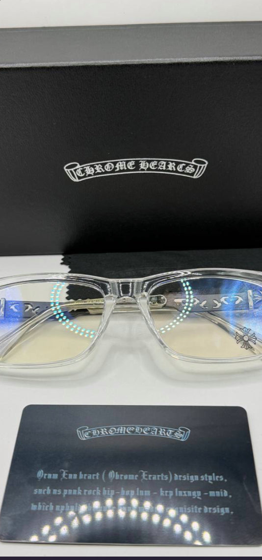 CHROME GLASSES (CLEAR)