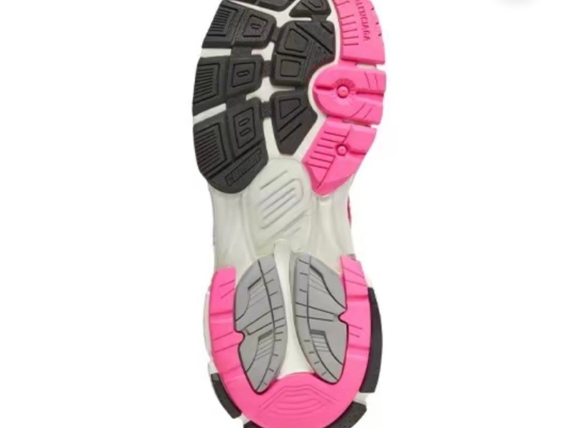 Pink and White Balenciaga Runners